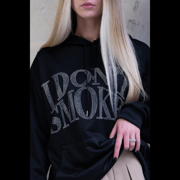 I Don't Smoke Hoodie - Black
