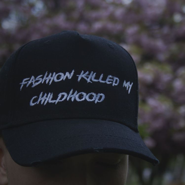 Fashion Killed My Childhood Cap - Black