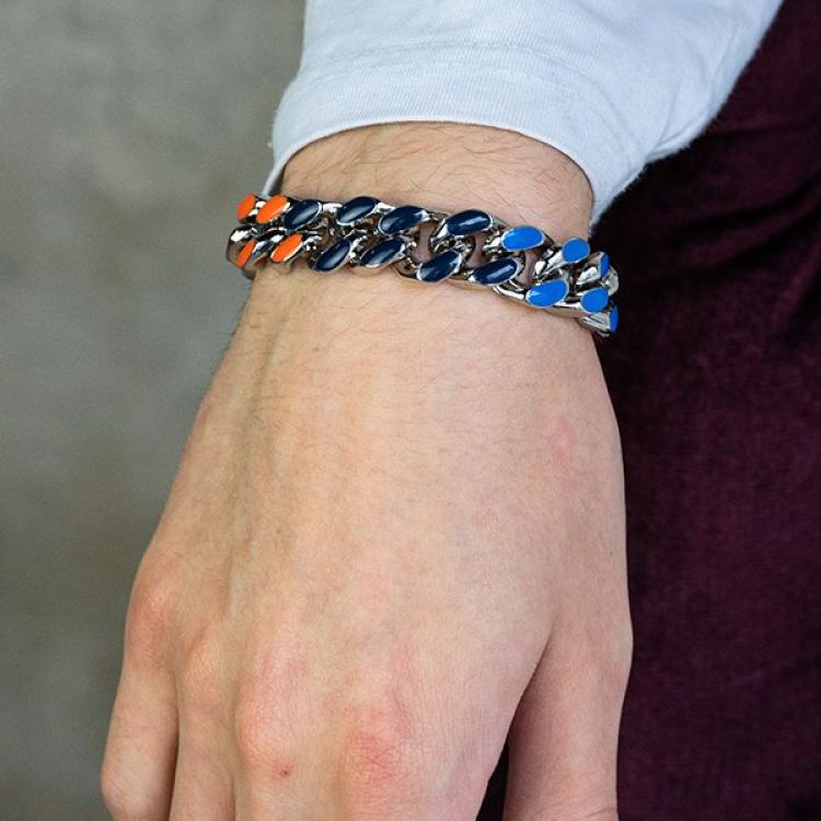 Rainbow Heavy Cuban Bracelet