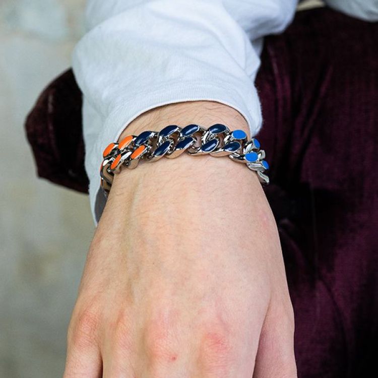 Rainbow Heavy Cuban Bracelet