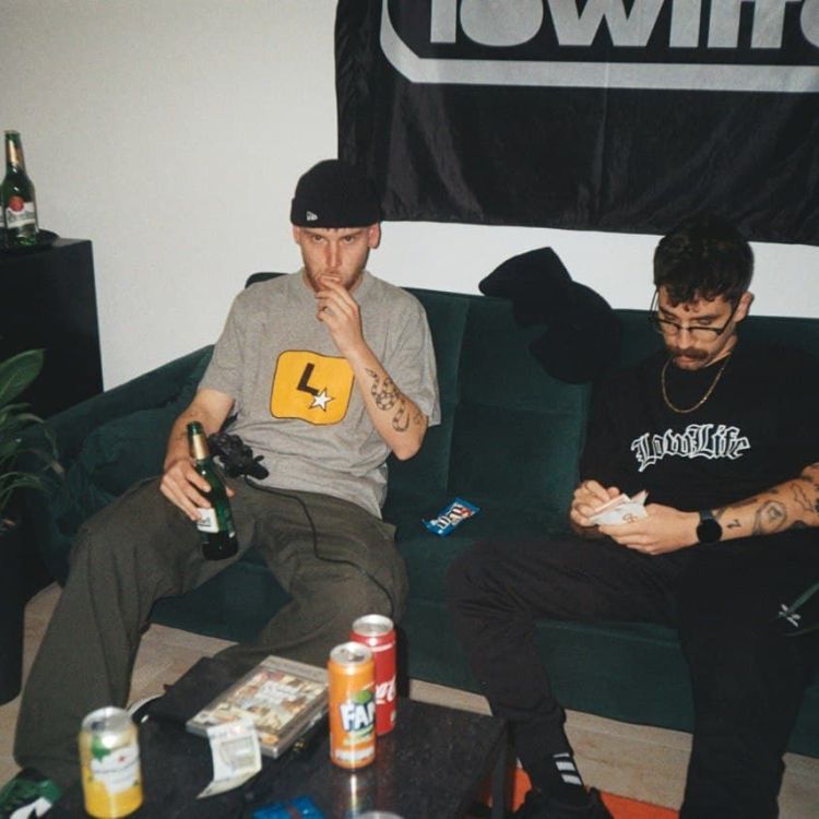 Lowlife Remaster t-shirt Grey/Orange