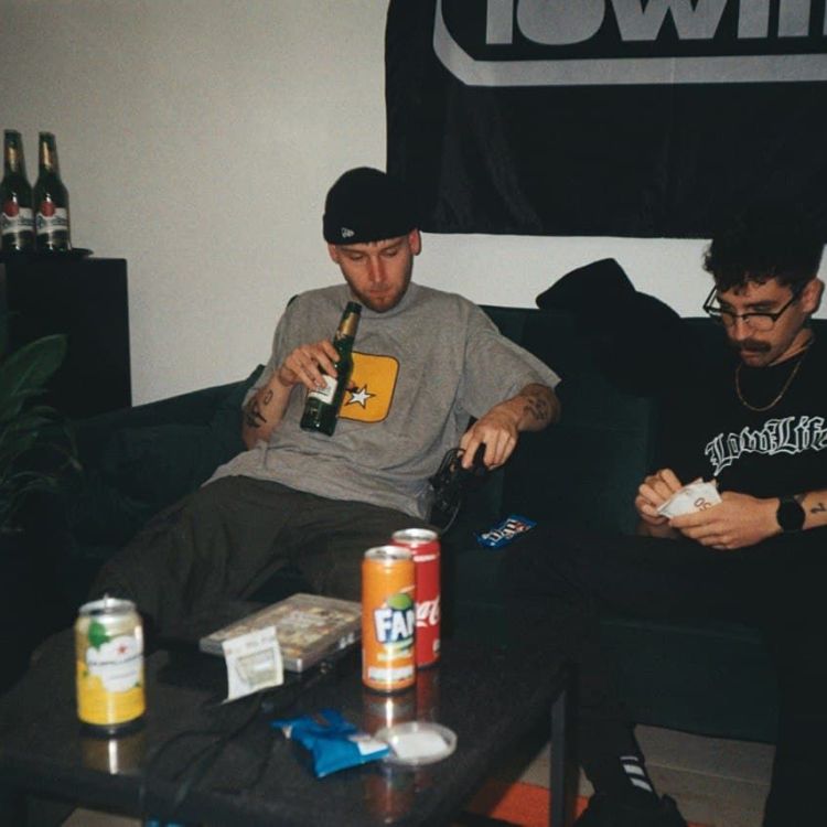 Lowlife Remaster t-shirt Grey/Orange